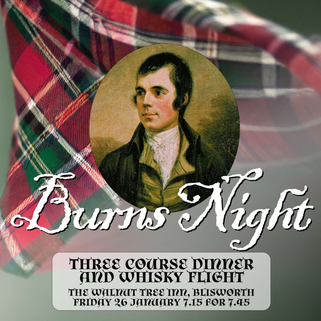 Burns Night Supper 2024 Walnut Tree Inn, Northampton